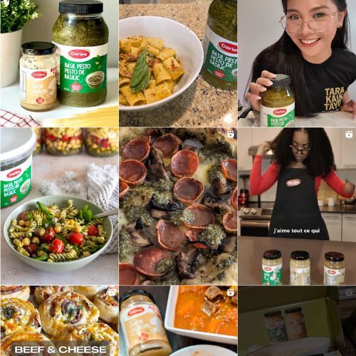 Food marketing and PR showcasing various campaigns and brand activations